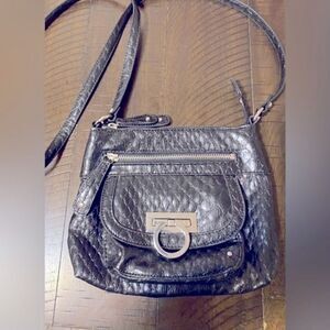 Jessica Simpson Black patent Leather Crossbody Bag​